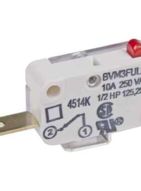 Saia思博  微动开关 BVM3FULS柱塞类型翼片端额定电流 10A250V