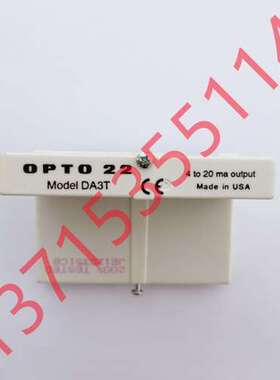 美国OPTO 22奥普图OPTO22 Model DA3T  4 to 20 ma USA固态继电器