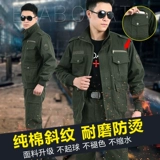 Износостойкий демисезонный хлопковый комбинезон, увеличенная толщина, защита от ожогов