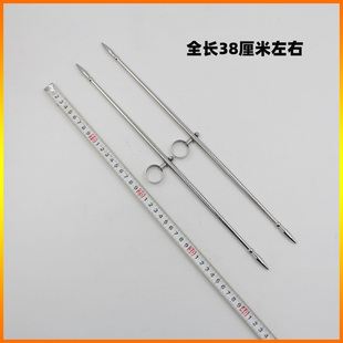 峨眉刺不锈钢传统武术对刺双锋挝全长38厘米无尖未开刃送包