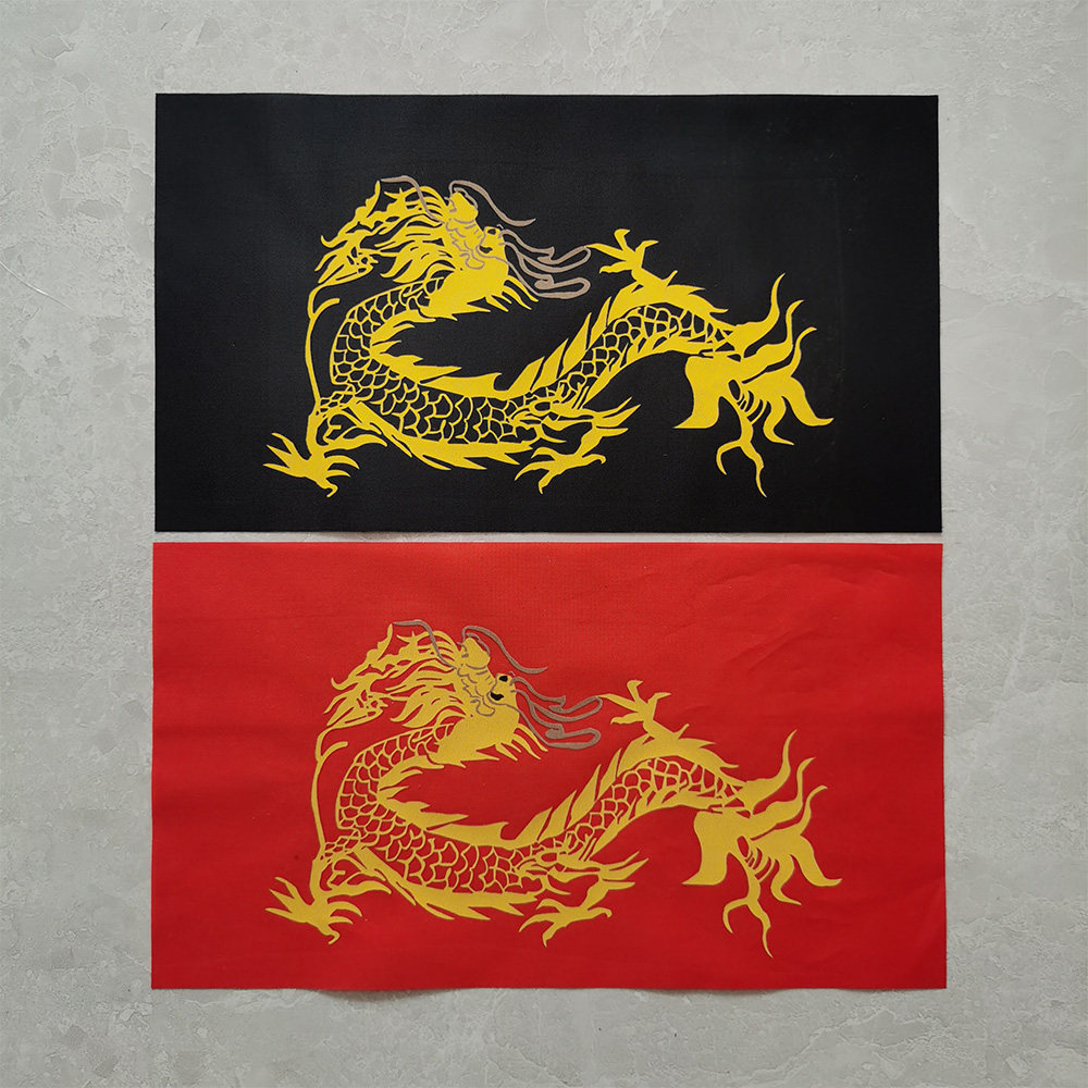 鞭彩九节鞭11节鞭13节鞭用塔夫绸布料响彩可定制尺寸印龙