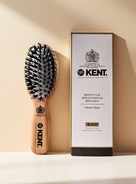英国皇室KENT肯特天然鬃毛梳女王妃御用防静电缓解掉发不打结16CM