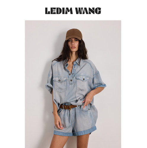 LEDIMWANG天丝凉感软牛仔衬衫