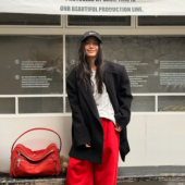 不对称绵羊毛开叉大衣女西服25秋冬新款 LEDIM WANG白标 毛呢外套