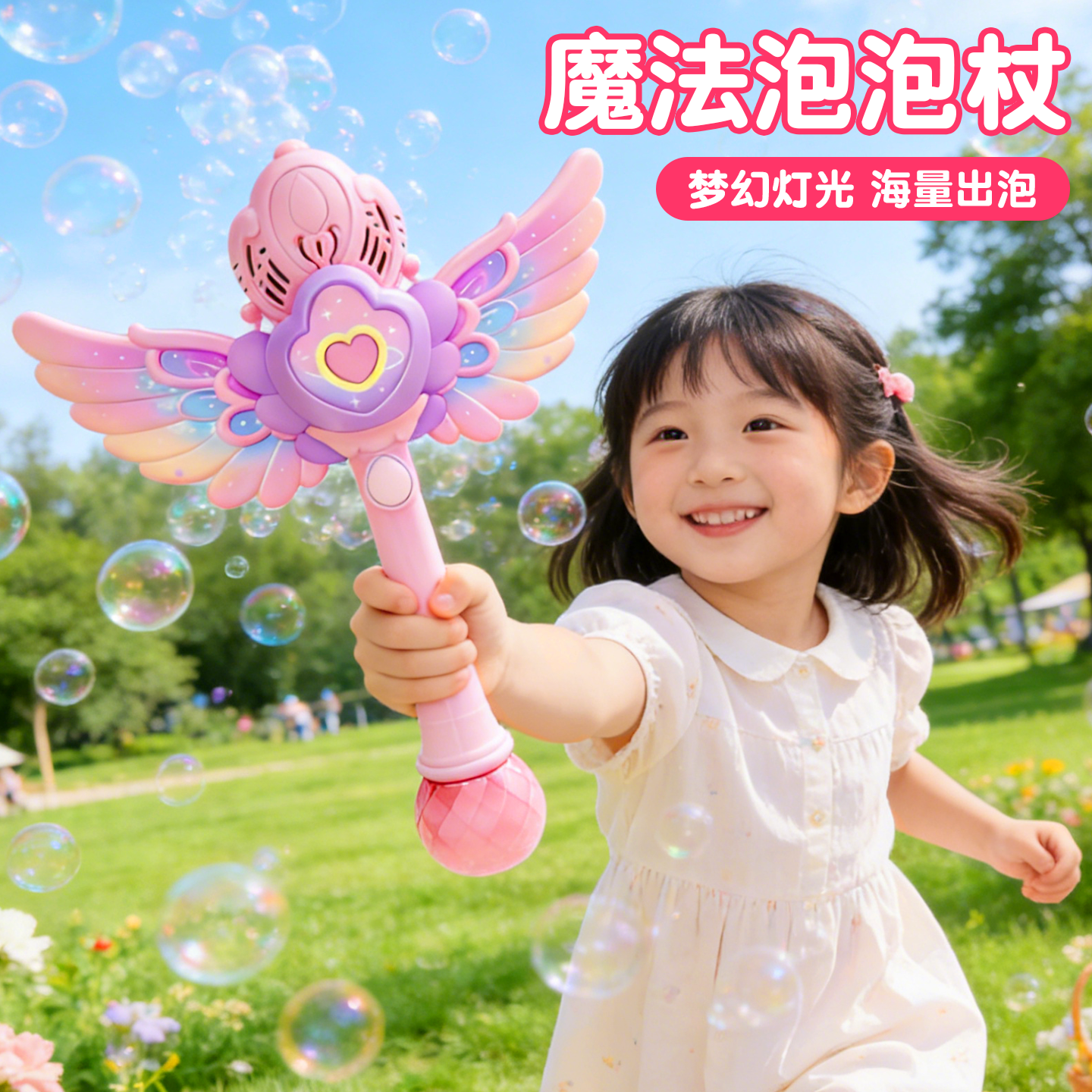 2026新款公主手持魔法杖泡泡棒玩具女孩全自动吹泡泡机6儿童礼物3,玩具/童车/益智/积木/模型,过家家玩具,淘宝优惠券,粉丝福利购,淘宝优惠卷