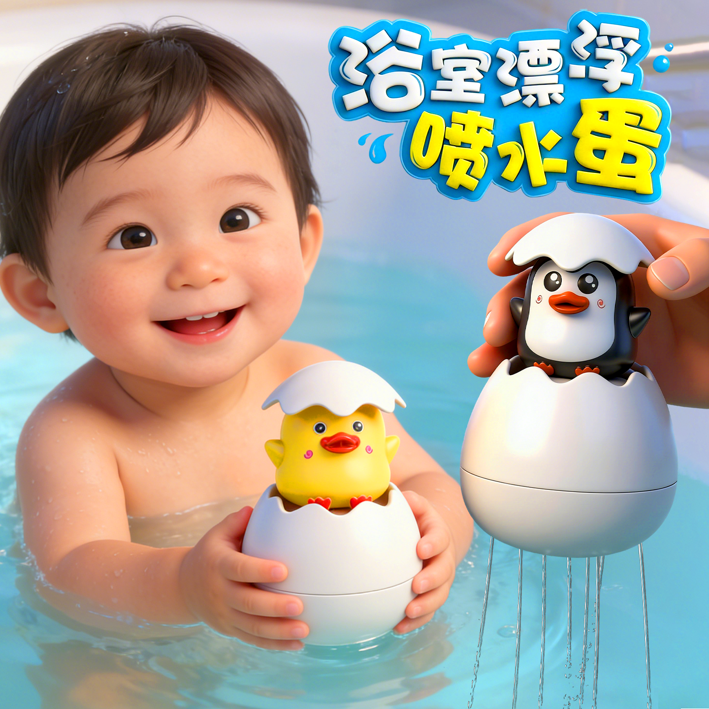 宝宝洗澡玩具喷水小黄鸭子花洒蛋壳儿童浴室下雨男女孩戏水恐龙蛋,玩具/童车/益智/积木/模型,戏水/玩沙玩具,淘宝优惠券,粉丝福利购,淘宝优惠卷