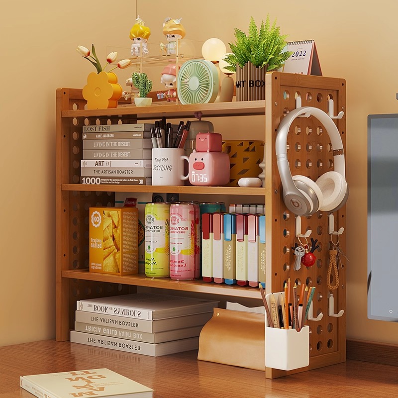 置物架桌面简易多层洞板办