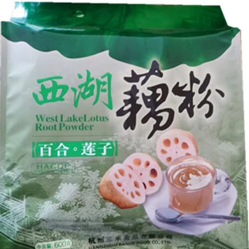 包邮 杭州特产三佳西湖藕粉百合莲子西湖藕粉600g袋三禾食品 - 封面