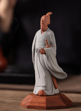 屈原摆件人物中式陶瓷雕像