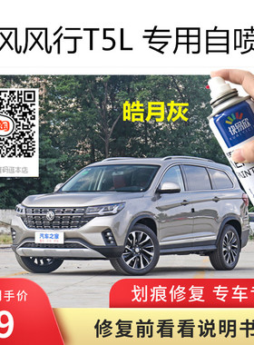 东风风行T5L陨石黑色车漆皓月灰色汽车漆面修复手喷漆补漆防锈漆