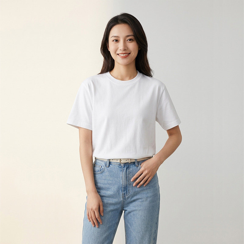 重磅纯棉250g基础款短袖t恤女夏季2026新款宽松打底内搭半袖上衣