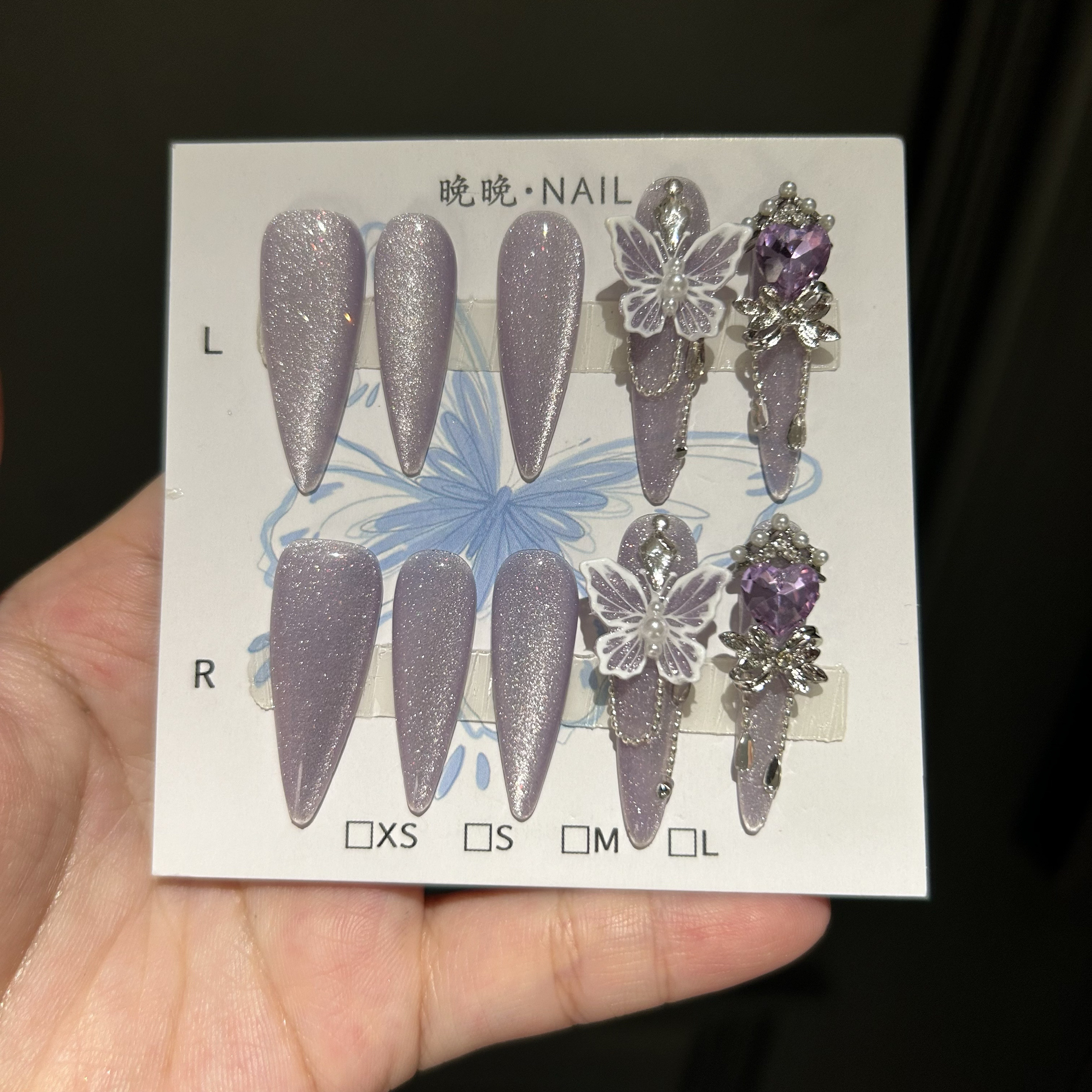 手工穿戴甲纯欲风娘娘护甲纯色显白高级感穿戴甲寰寰护甲