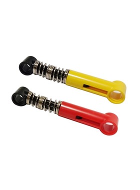 适用le高小颗粒积木科技组机械moc汽车零散配件76138黄色硬避震臂