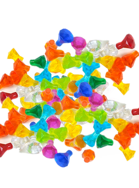 创意小积木颗粒宝石宝箱钻石美元钞票拼装玩具矿石小配件道具场景