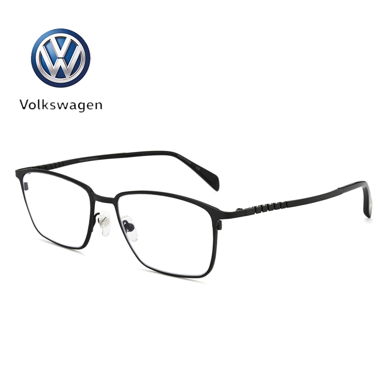 volkswagen德国大众眼镜框男纯钛近视镜架配成品超轻男女商务全框