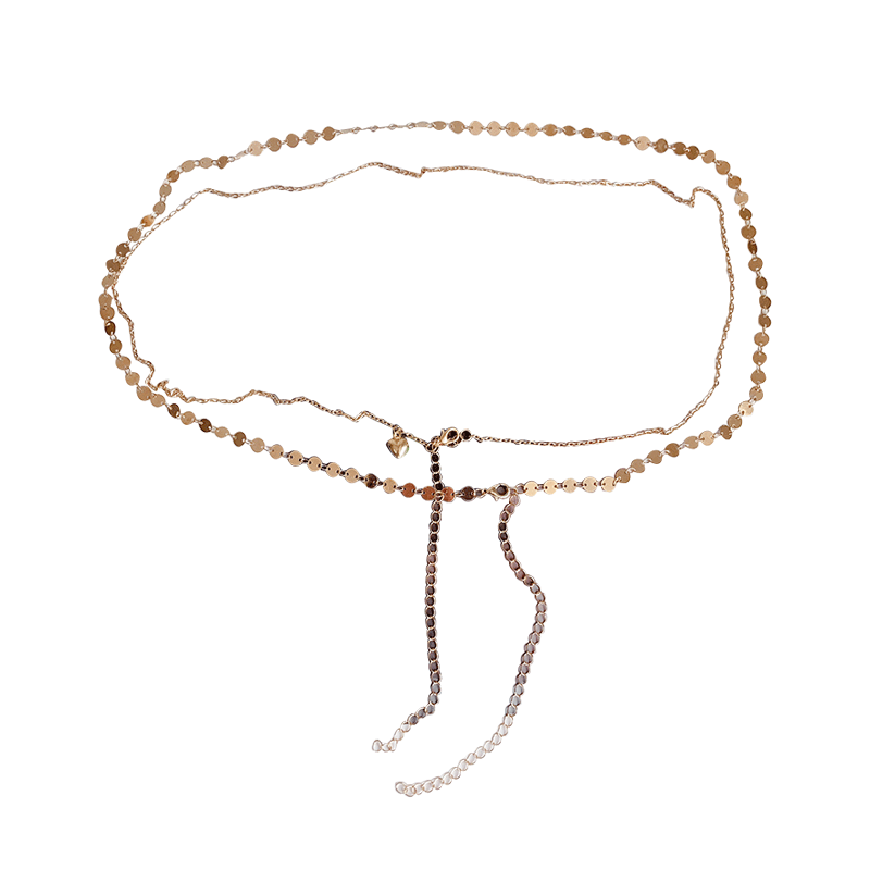 性感甜酷辣妹亮片腰链女