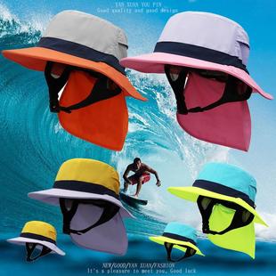 冲浪帽遮阳速干渔夫帽子女大檐登山帽夏季钓鱼防晒帽户外骑行男潮