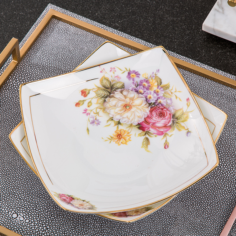 日式四方创意个性网红碟子沙拉盘