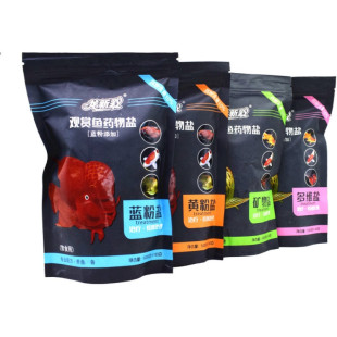 观赏鱼缸水族专用盐热带鱼黄粉蓝粉盐养鱼消毒盐海盐矿物盐杀菌鱼