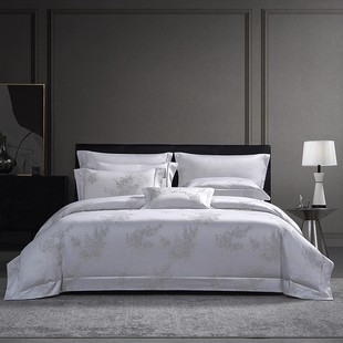 寐mine2025新款埃及长绒棉色纺纱色织提花四件套轻奢高档生如夏花