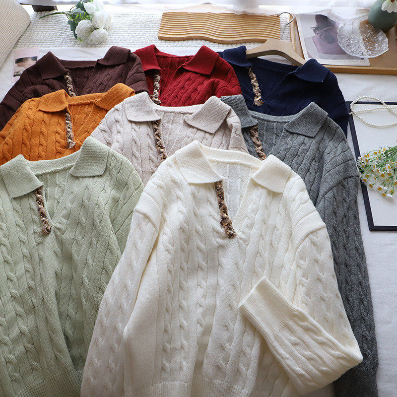 2026秋冬新款韩系减龄显瘦休闲麻花保暖百搭套头毛衣女,女装/女士精品,毛衣,淘宝优惠券,粉丝福利购,淘宝优惠卷