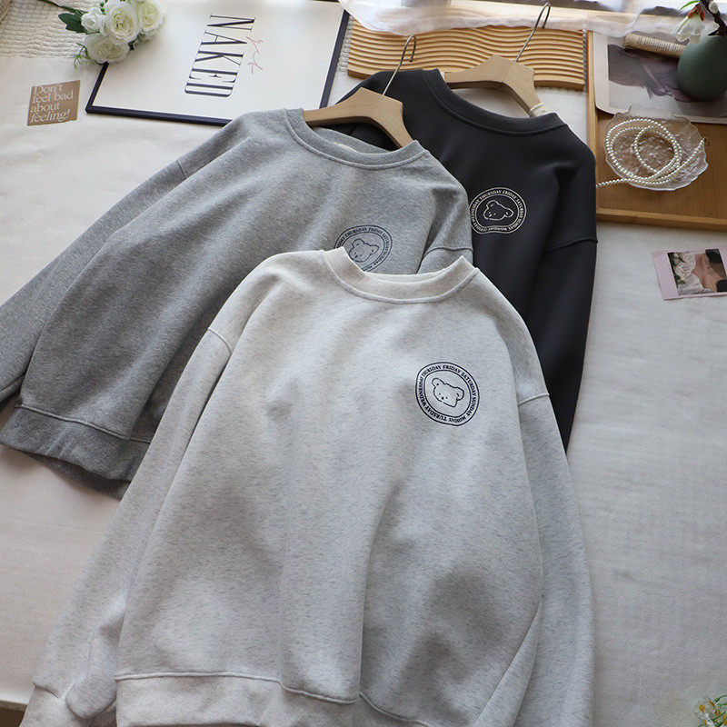 2026秋冬新韩版高质感卡通字母印花宽松大码显瘦卫衣女,女装/女士精品,卫衣/绒衫,淘宝优惠券,粉丝福利购,淘宝优惠卷