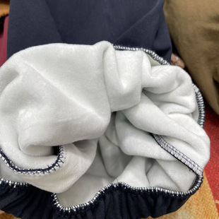 韩系可爱百搭立体小花宽松休闲裤 简约文艺加绒花苞裤 2025秋冬新款