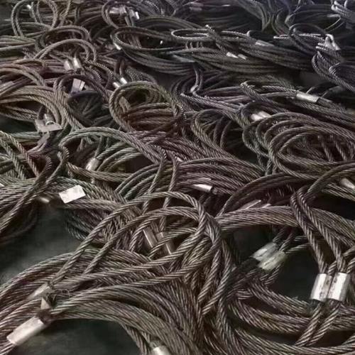 重型钢丝绳压扣吊装索具搬运设备绳套仪器挪移吊具工地塔吊绳索扣
