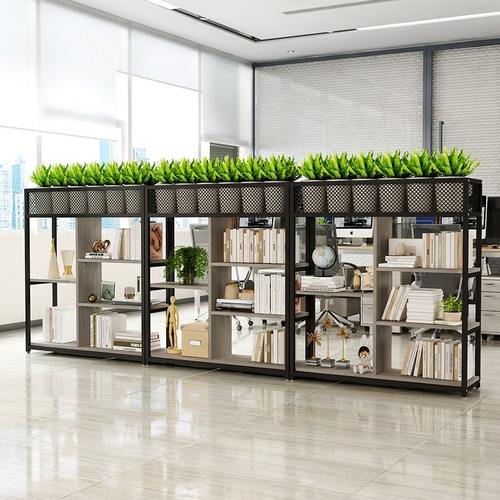 办公室隔断置物架铁艺屏风置物架栅栏餐饮厅卡座工位花架隔断围栏