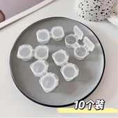 简约便携透明双联盒伴侣盒美瞳盒隐形近视眼镜盒护理盒双联盒