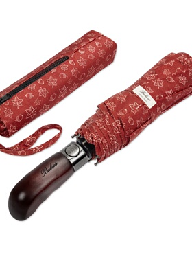 英国Balios雨伞男士自动折叠雨伞双层实木手柄高端贵族伞情人送礼