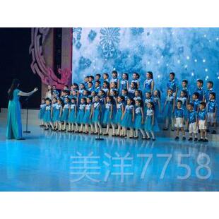 高档儿童合唱演出服小学生集体服诗服朗诵表演服六中一演出舞台舞