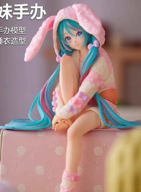 初妹手办泡面压VOCALO兔耳睡衣国产动漫模型雕像摆件礼物