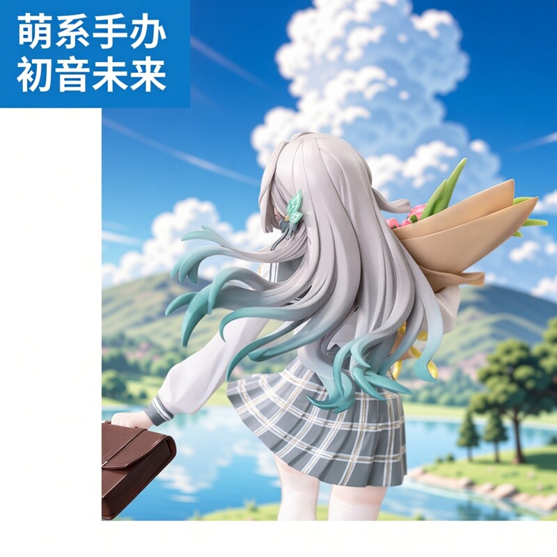 初音未来手办动漫美少女模型摆件机箱泡面压周边二次元公仔