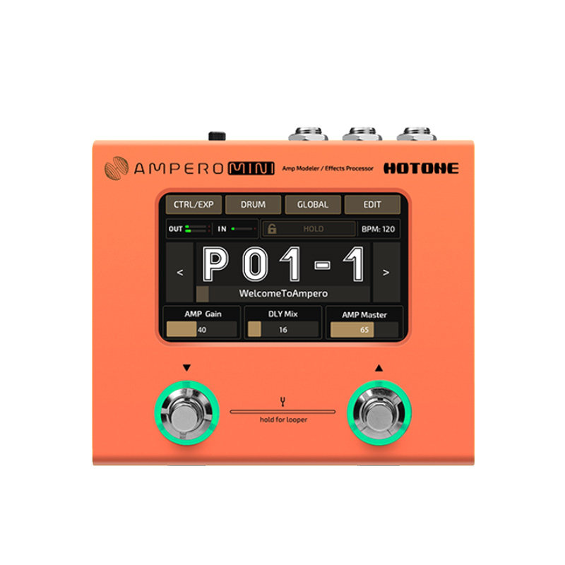 玄奥乐器 ampero mini综合吉他贝斯效果器 hotone幻音效果器