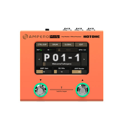 玄奥乐器 Ampero mini综合吉他贝斯效果器 Hotone幻音效果器