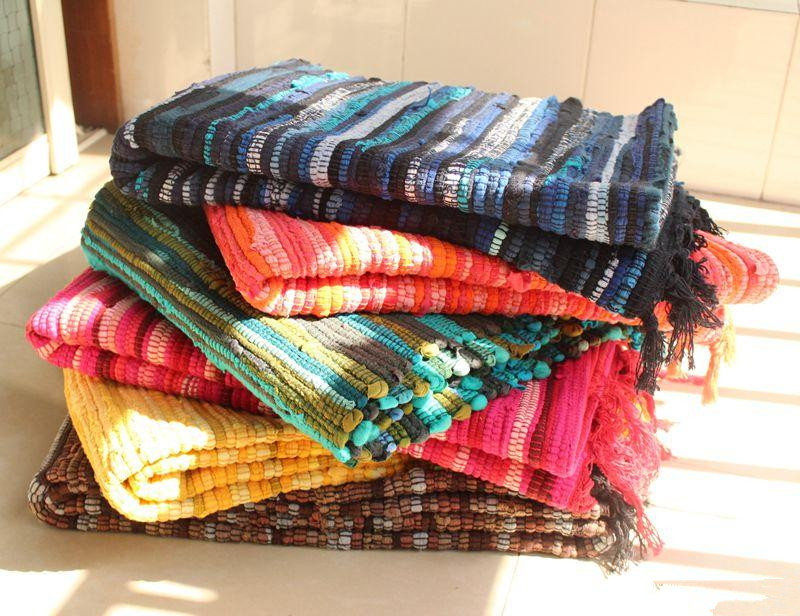 可机洗手工编织客厅茶几卧室地垫