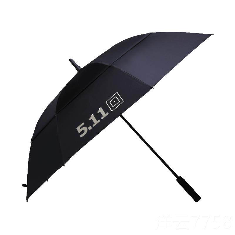 高档5.11户外钓鱼超大动碳纤维手柄雨伞511层黑色全自两遮用伞双