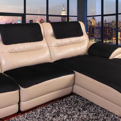 高档真沙发垫子防滑座简约垫秋冬三坐一贵妃四季通用皮发套罩沙盖