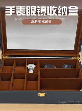 高档漆表盒实木盒用收烤纳盒 腕表存放6格首饰手展示盒家收藏木质