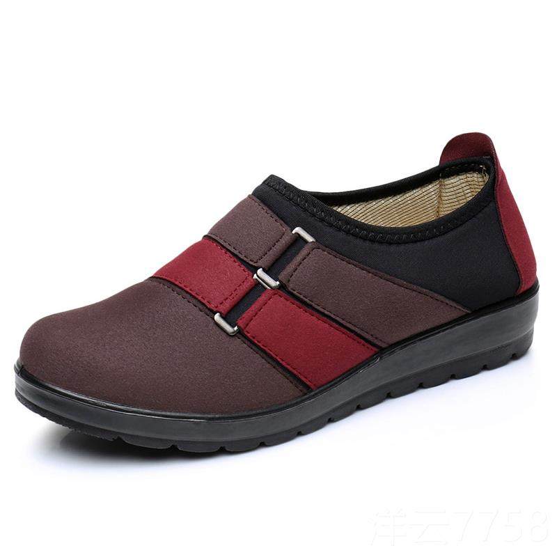 高档老布鞋北鞋春秋款中老年平底单鞋女软底防滑妈妈鞋休闲运女京,女鞋,深口单鞋,淘宝优惠券,粉丝福利购,淘宝优惠卷