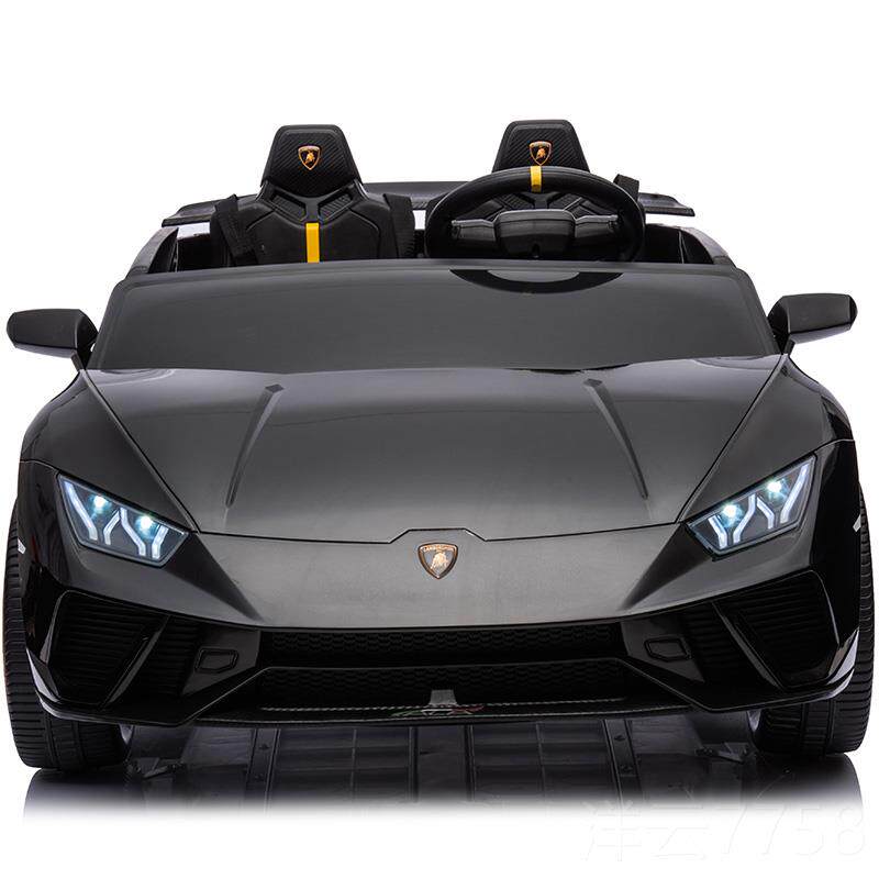高档兰基尼儿童电动车四轮玩具汽车可坐双人跑车双人婴儿博小座孩