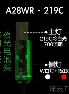 高档Rovyon锐孚A25 A28V迷你EDC夜光技便电携充电强光防水黑科小