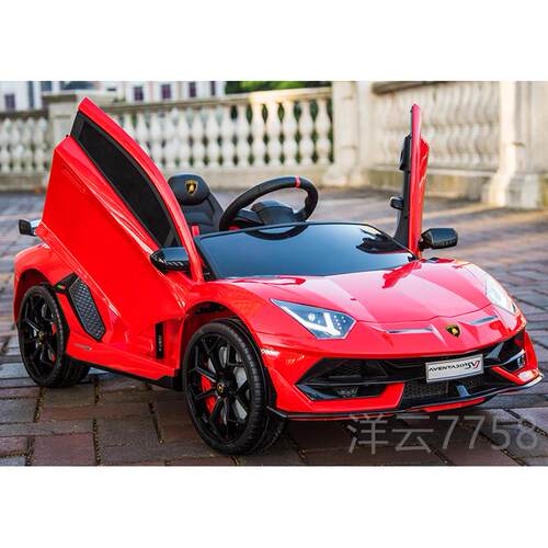 高档双座儿童电动车兰基尼小孩坐遥四轮控汽博车可人宝宝玩具车电