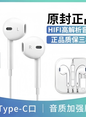 有线耳机半入耳式3.5mm圆孔接口type-c扁口带麦k歌数字音频全兼容