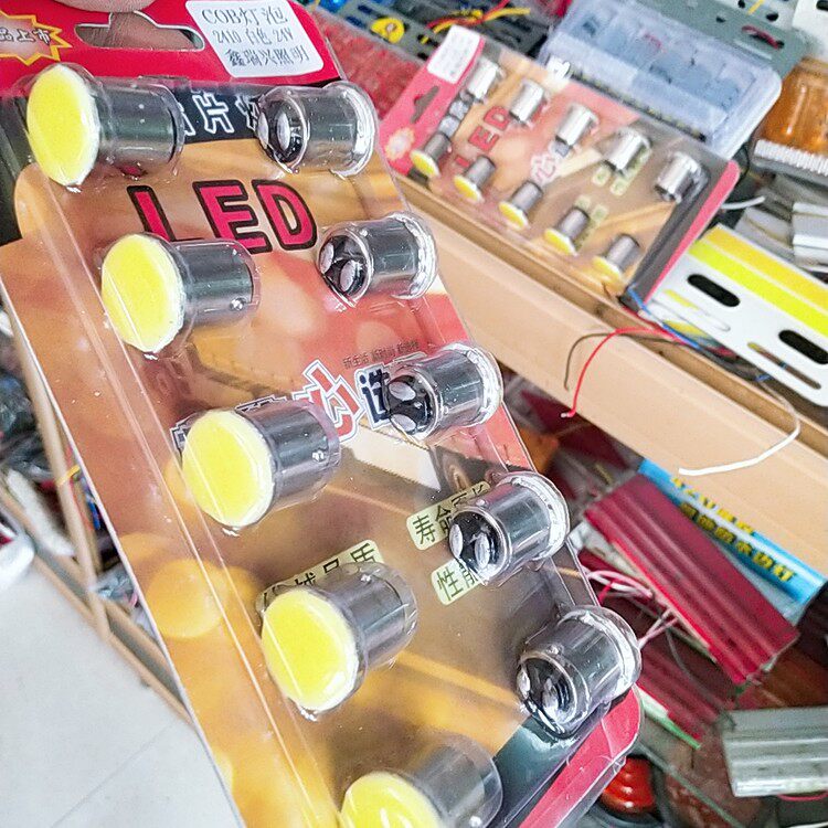 100 COB 전구 2405 2409 단일 및 이중 꼬리 트럭 LED 전구 24V 트럭 스티어링 전구