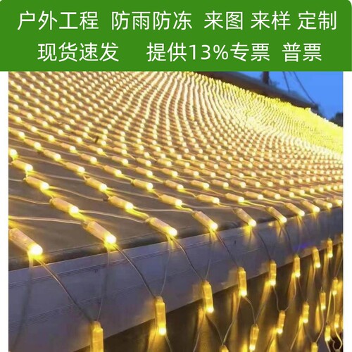 LED超亮高防水网灯串加粗串灯满天星灌胶工程装饰街道绕树亮化灯