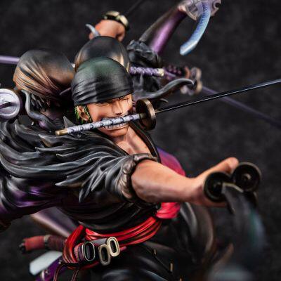 正版现货包邮 megahouse POP海贼王索隆 鬼气 九刀流 阿修罗 手办