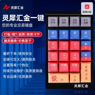 同花通达炒股票东财交易汇金一键打板神器创业可转债下单专用键盘