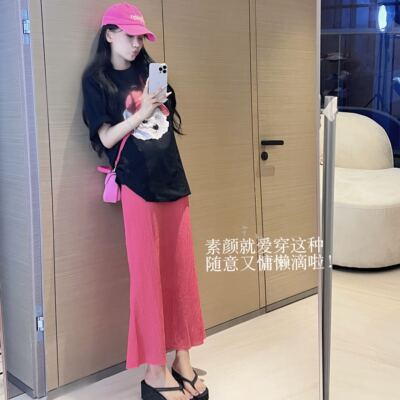 陈六六CHENLIULIU【甜味多巴胺】吸睛肌理感垂感半身裙